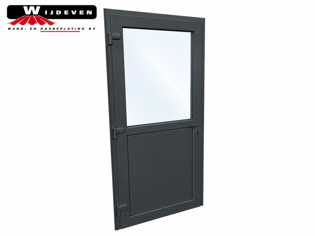 Budget loopdeur kunststof met glas 2210x1050 links 7016