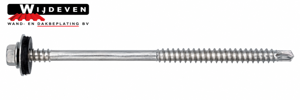 Paneelschroef RVS voor montage op hout, BP2, ring 19mm 6,3/7,0x100mm